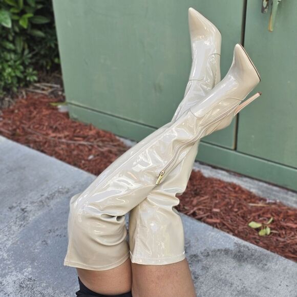 Shoes - Women's Thigh High Over the Knee Stiletto Boots